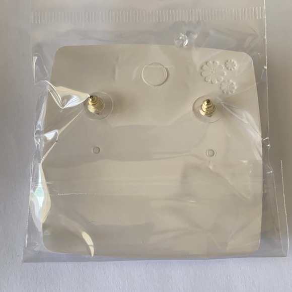 Regal Pink & Rhinestone Oval Drop Earrings - Picture 6 of 7